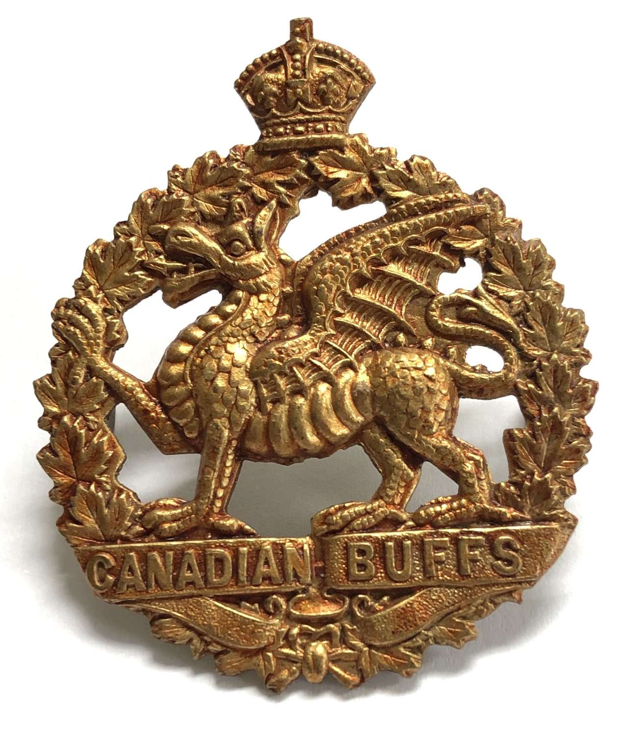 198th (Canadian Buffs) Bn. CEF WW1 Cap Badge