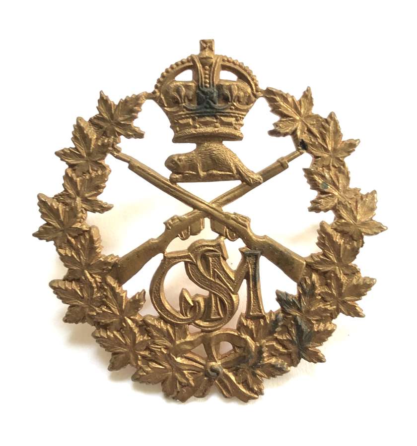 Canadian School of Musketry WW1 cap badge