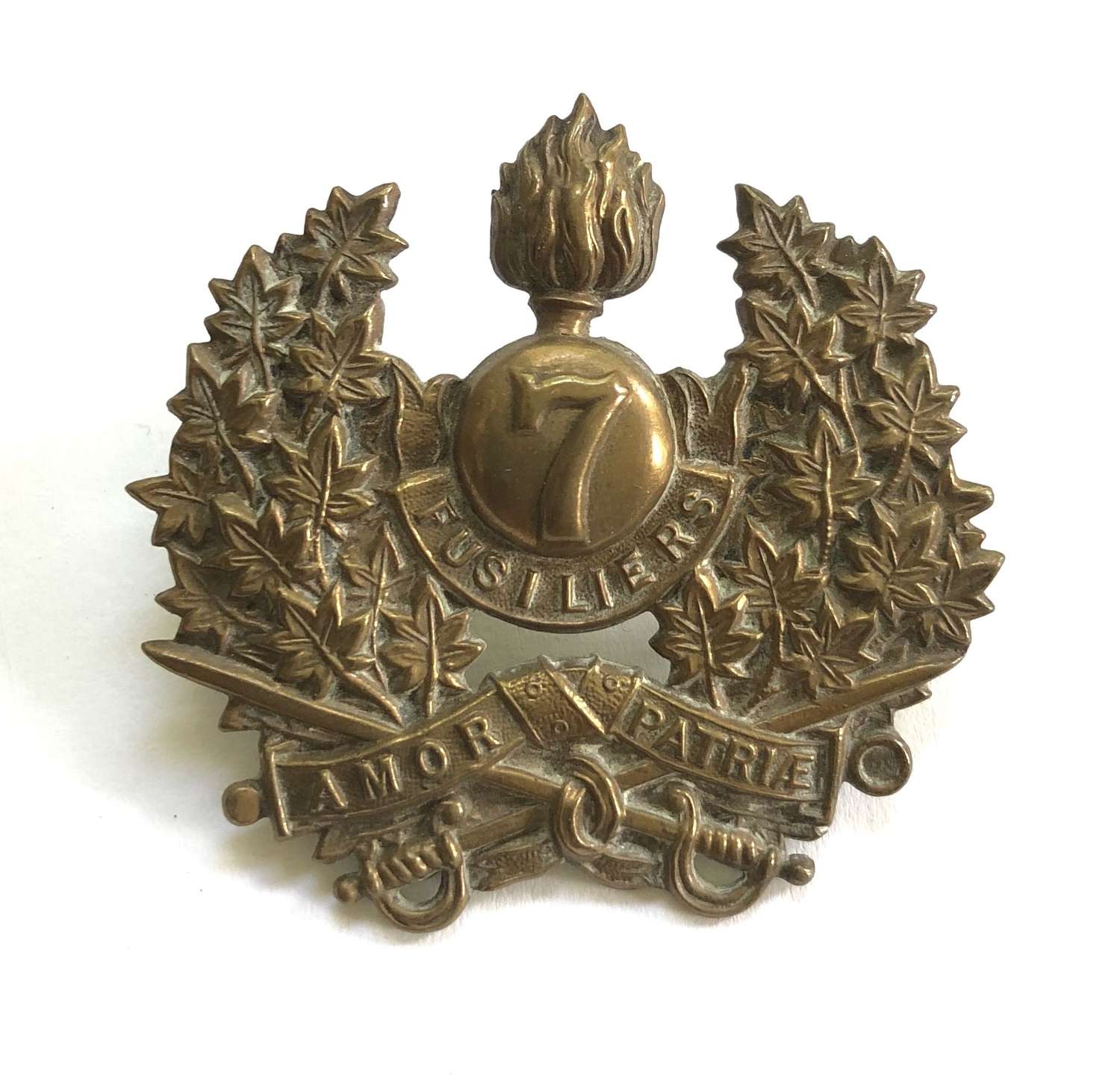Canada 7th Regiment (Fusiliers) pre WW1 cap badge