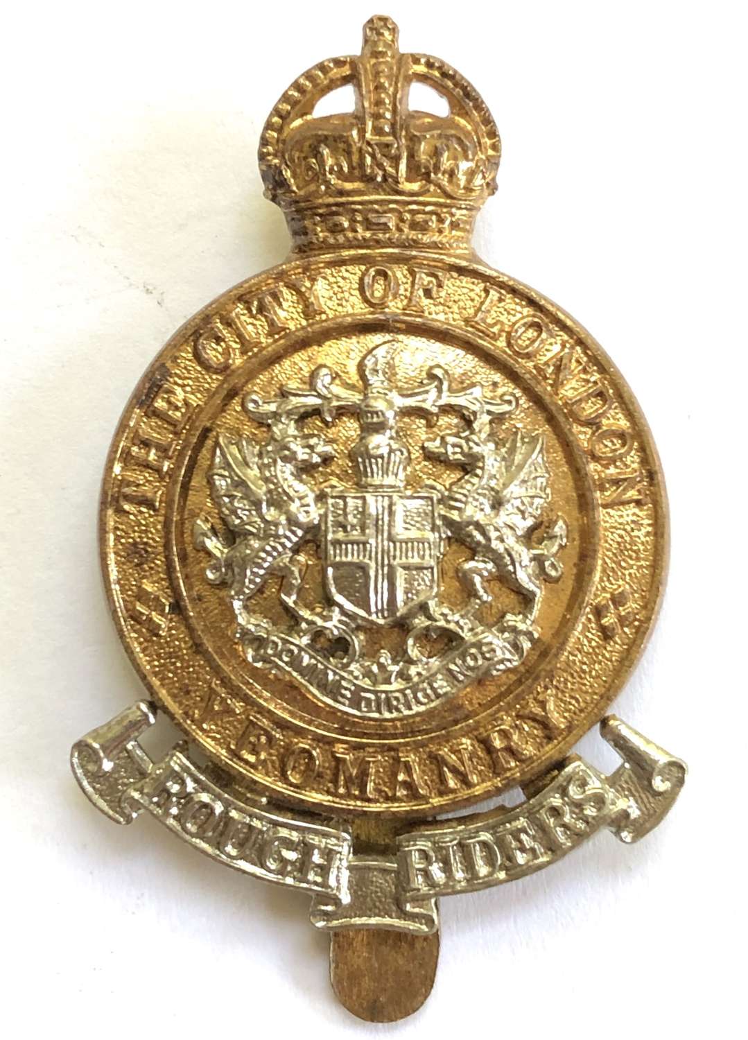 Rough Riders City of London Yeomanry OR’s cap badge by J.R. Gaunt