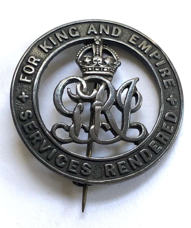 Honourable Artillery Company HAC WW1 silver War Badge