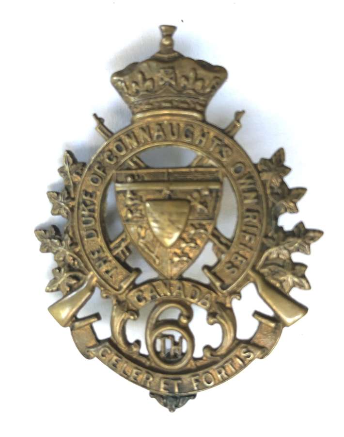 6th Regt Duke of Connaught's Own Rifles of Canada cap badge c1900-05