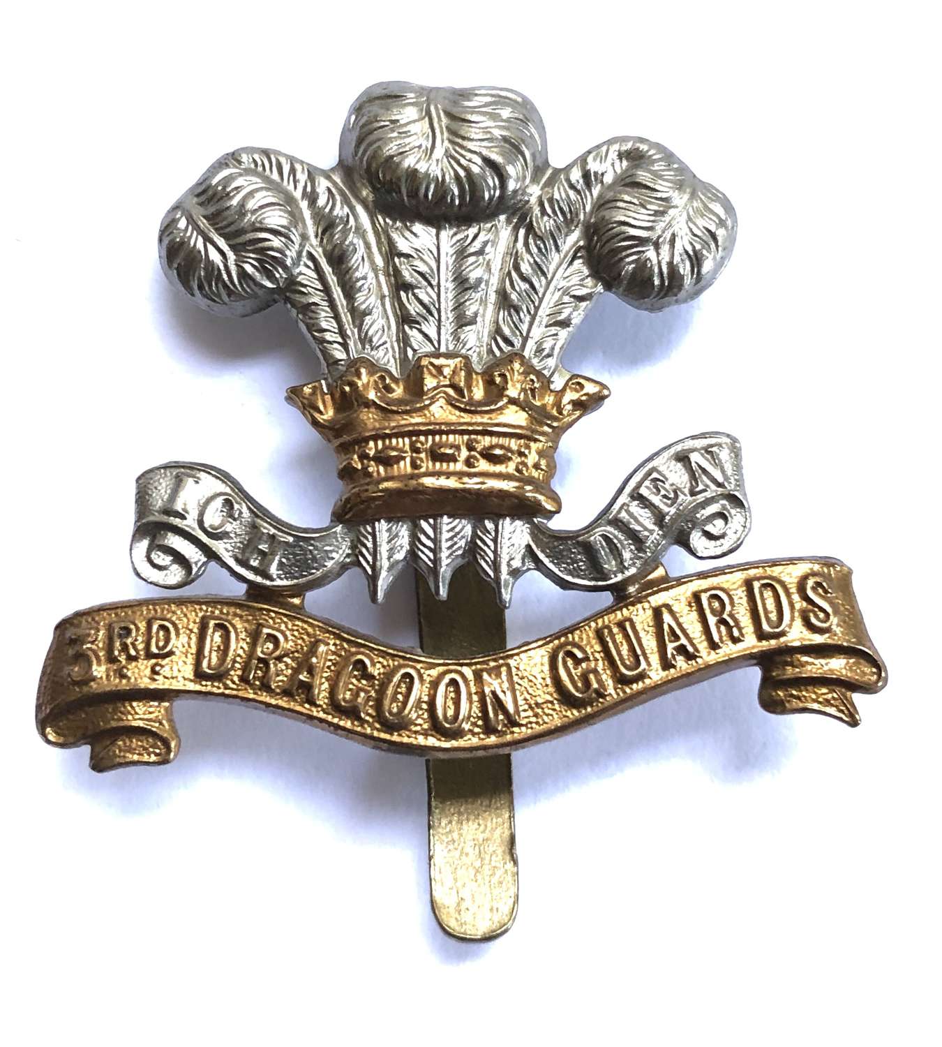 3rd (Prince of Wales) Dragoon Guards OR’s cap badge circa 1896-1922