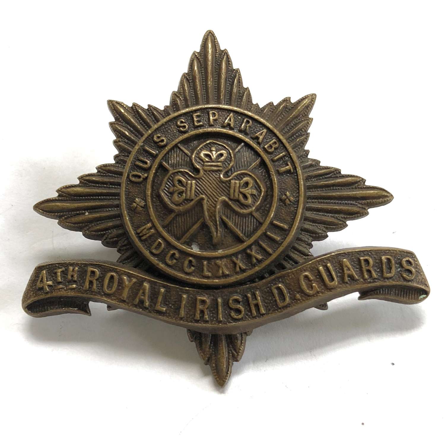 4th Royal Irish Dragoon Guards OSD star circa 1902-22