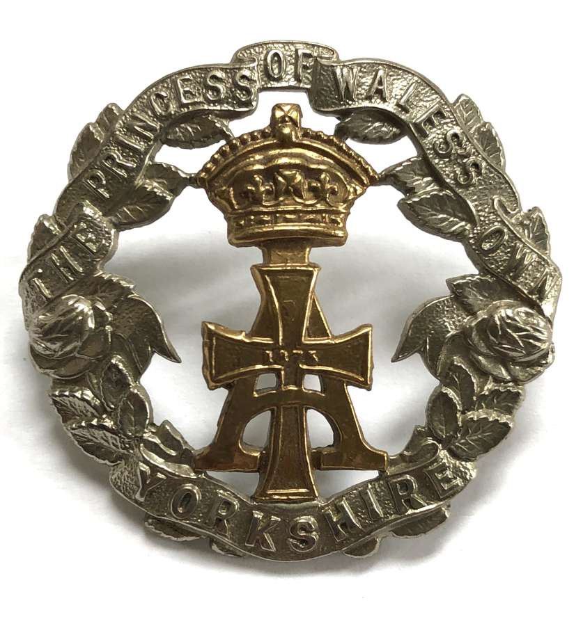 Yorkshire Regiment Victorian/Edwardian pre 1908 OR’s cap badge