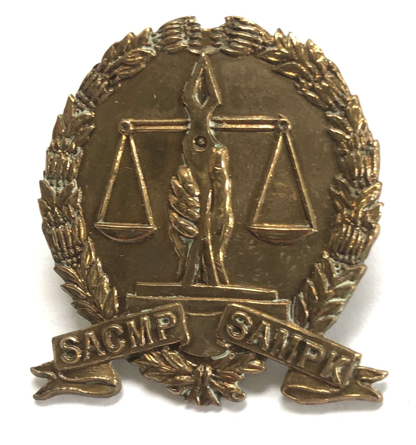 South African Corps of Military Police WW2 cap badge