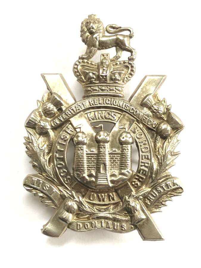 King's Own Scottish Borderers  Victorian glengarry badge by Gaunt