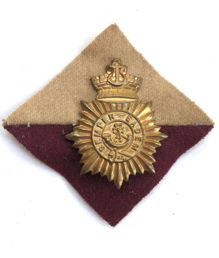 South African Cape Town Rifles badge on pagri flash