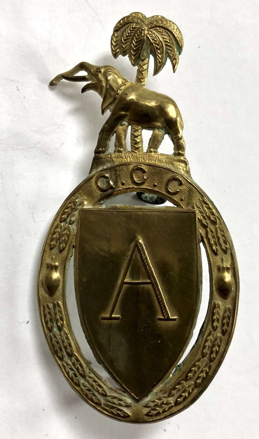 Gold Coast Cadets brass cap badge