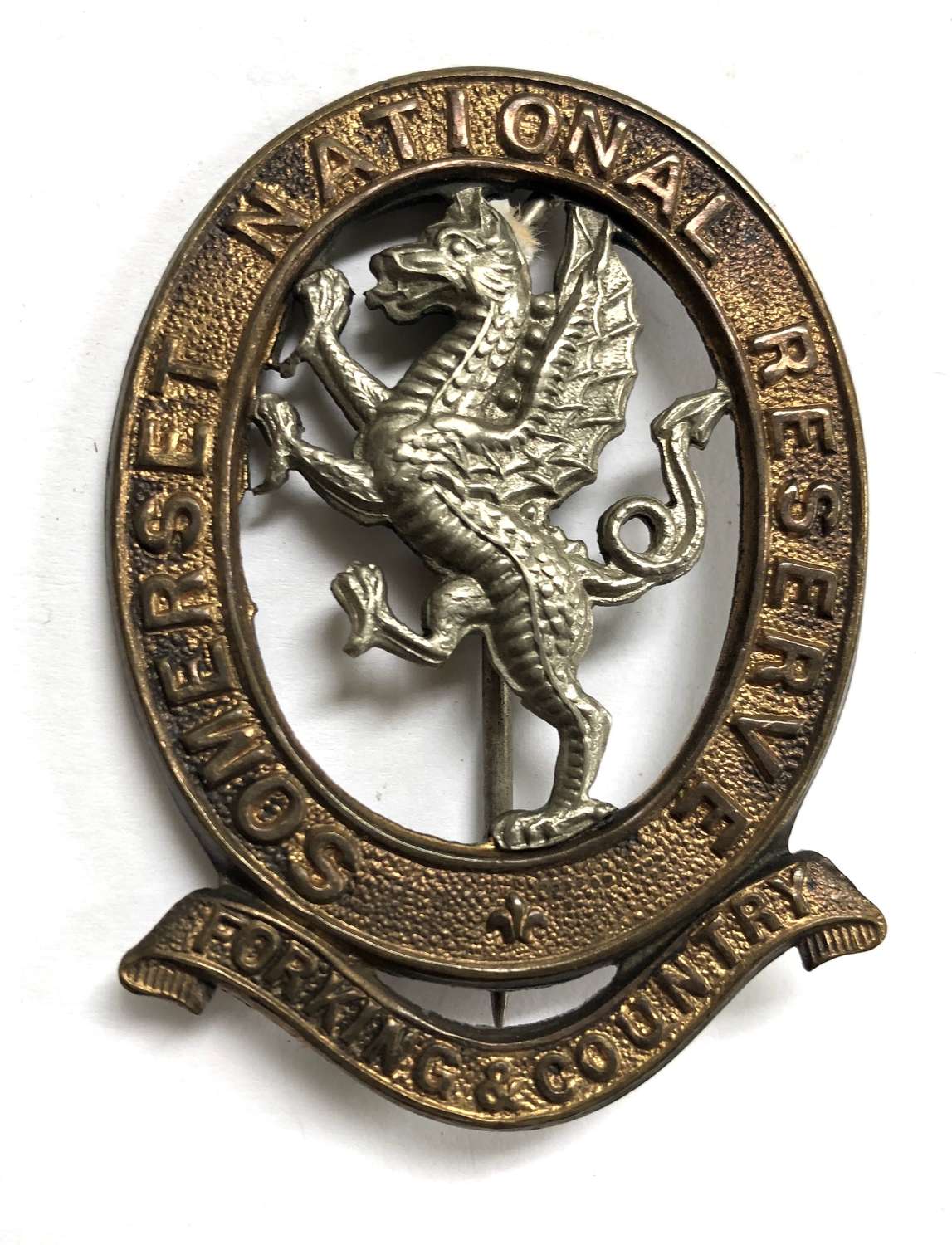 Somerset National Reserve large pinback badge.