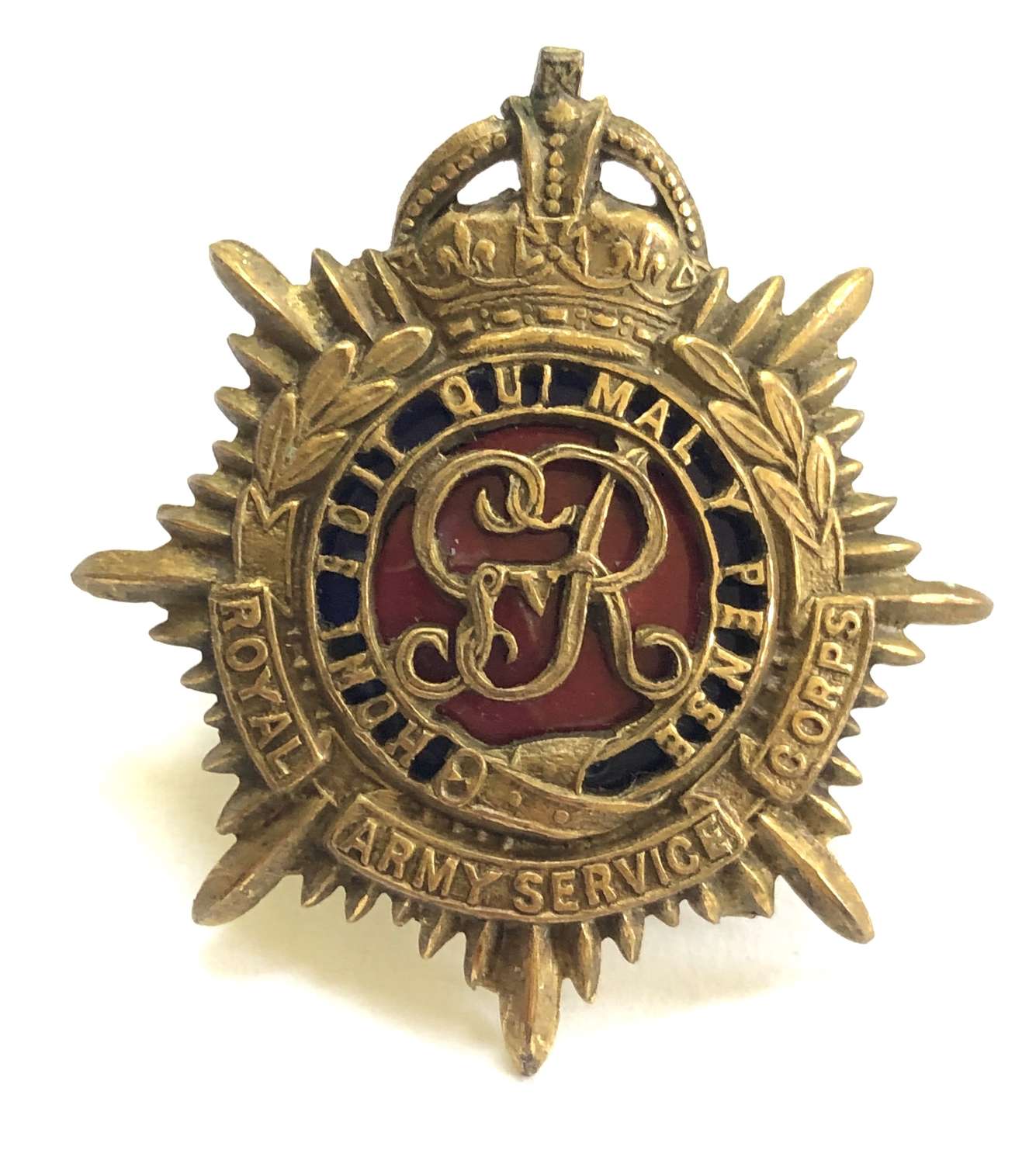 Royal Army Service Corps GVIR Officer’s cap badge circa 1937.