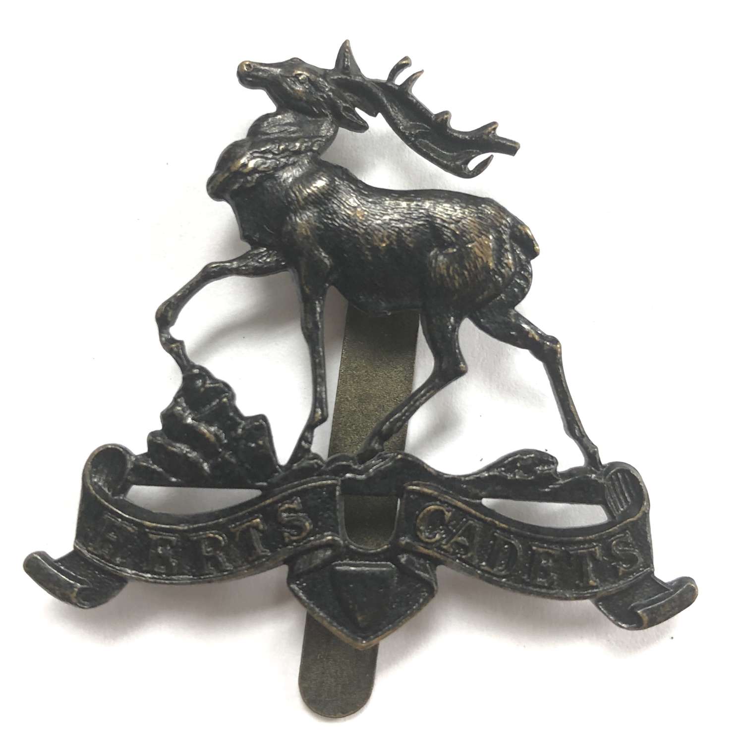 Hertfordshire Cadets cap badge by Firmin, London circa 1930-32