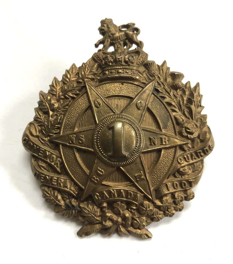 Canadian. Governor Generals Foot Guards Vicrorian glengarry badge