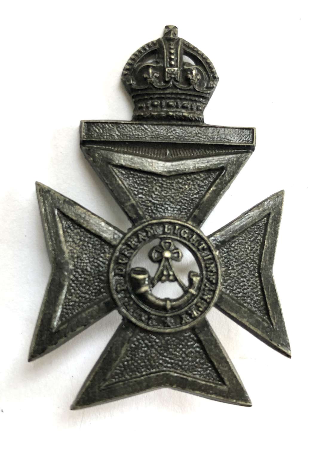 2nd VB Durham Light Infantry Edwardian OR’s cap badge circa 1902-08