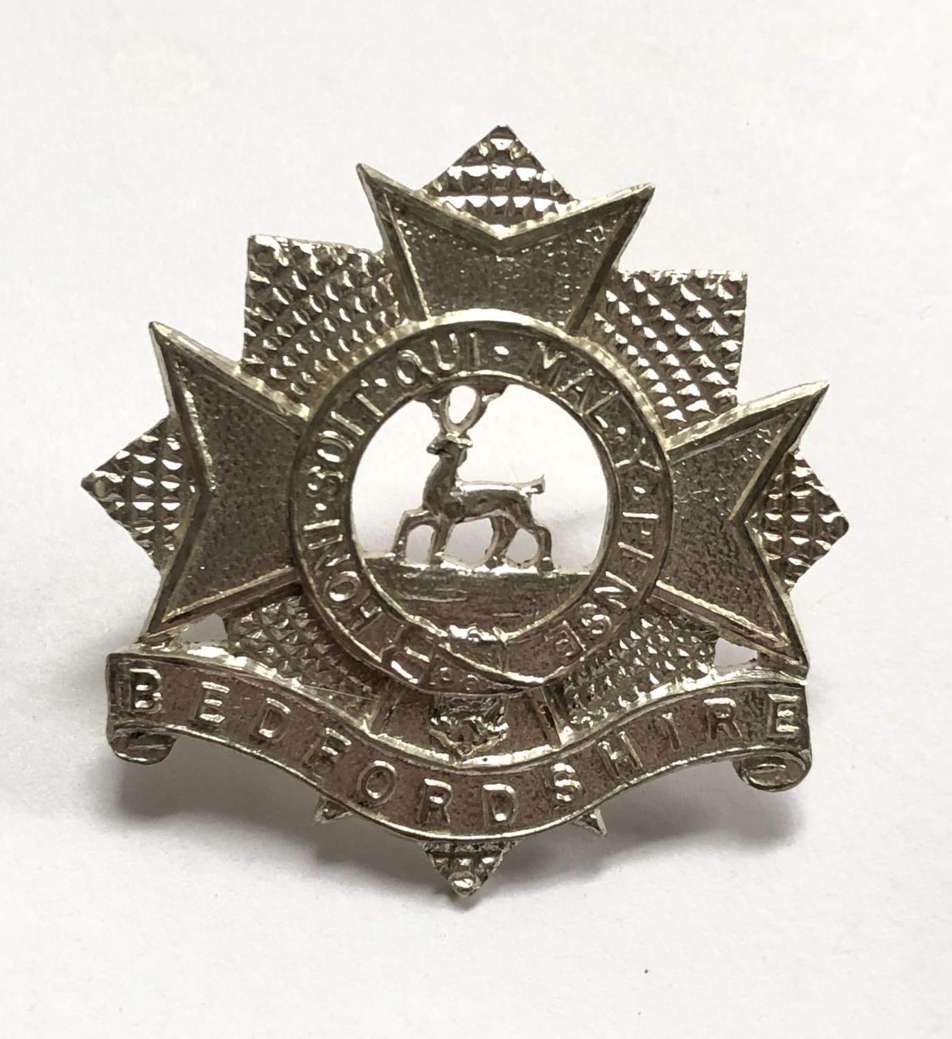 Bedfordshire Regiment post 1958 Officer’s cap badge