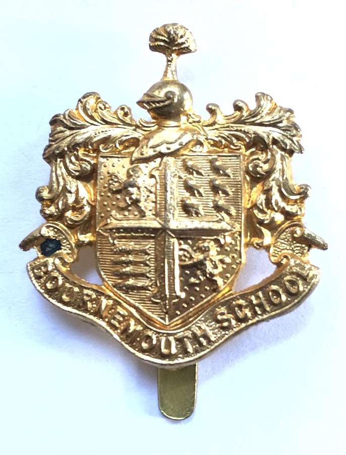 Bournemouth School OTC rare brass cap badge