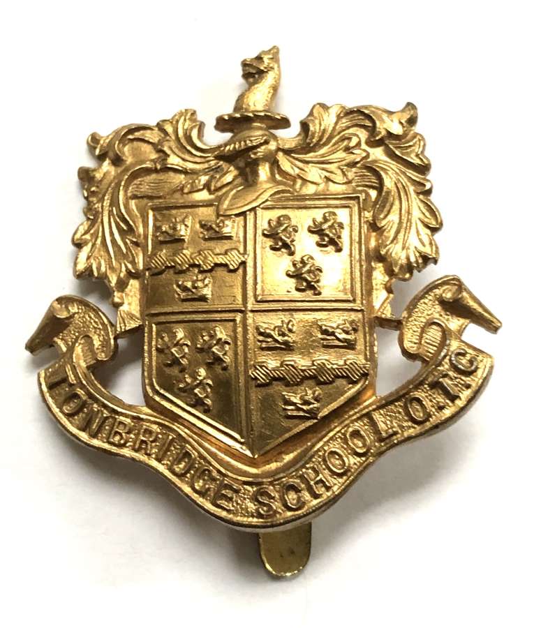 Tonbridge School OTC brass badge