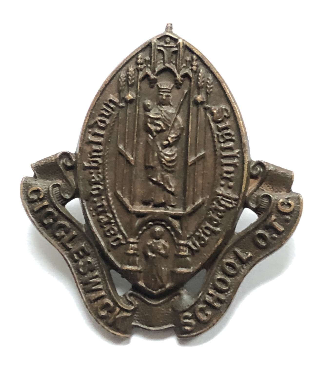 Giggleswick School, York OTC bronze cap badge