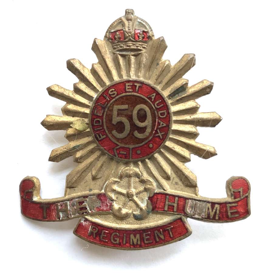 59th Australian Infantry Bn (Coburg-Brunswick Regt) slouch hat badge