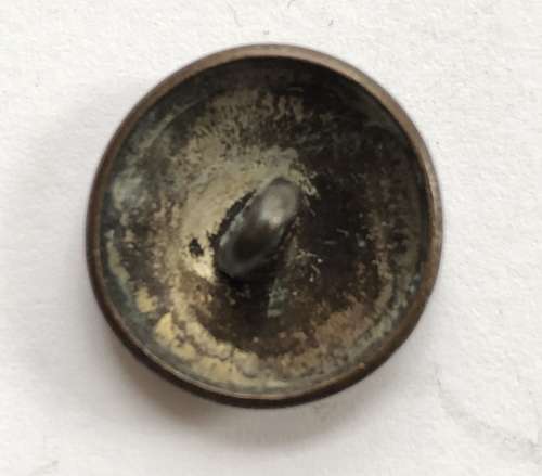Loyal Nottingham Volunteers Georgian Officer's silvered coatee button