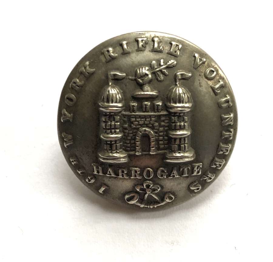 16th (Harrogate) West York Rifle Volunteers Victorian tunic button