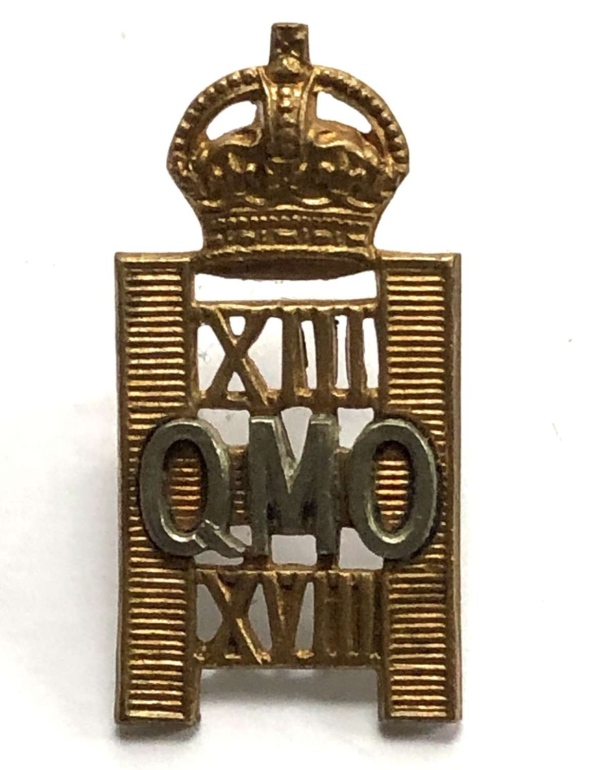13th /18th Queen Mary's Own Hussars cap badge circa 1929-38