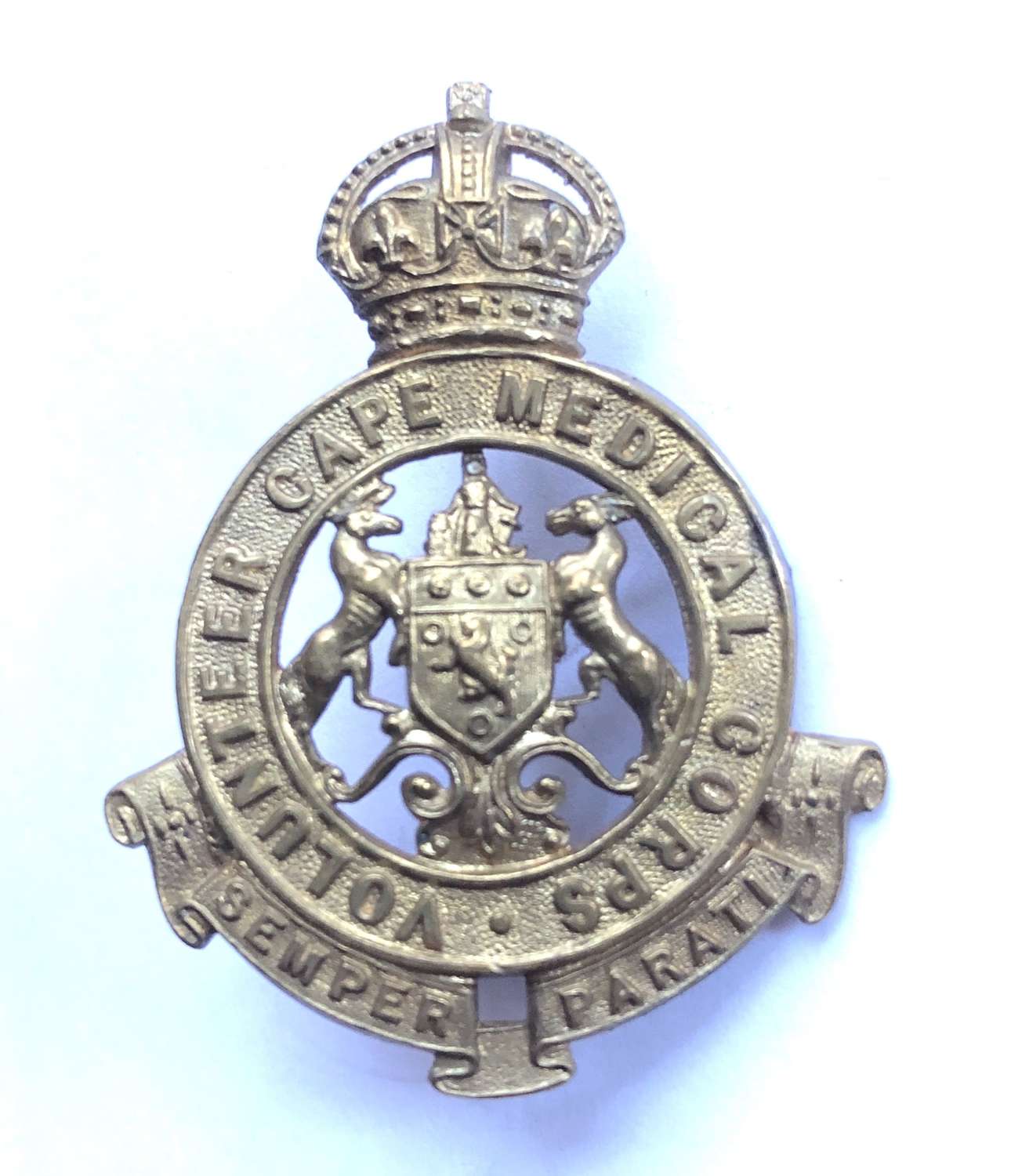 South Africa. Volunteer Cape Medical Corps cap badge c1903-13