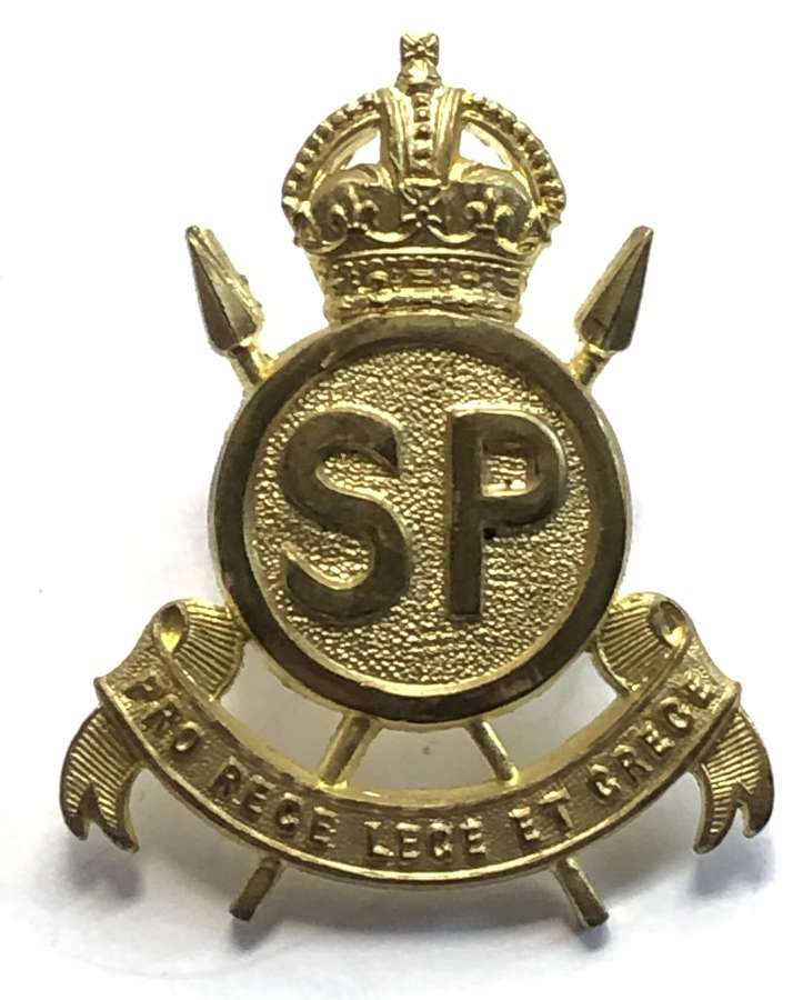 Swaziland Police gilt Officer’s cap badge circa 1932-56 by Firmin