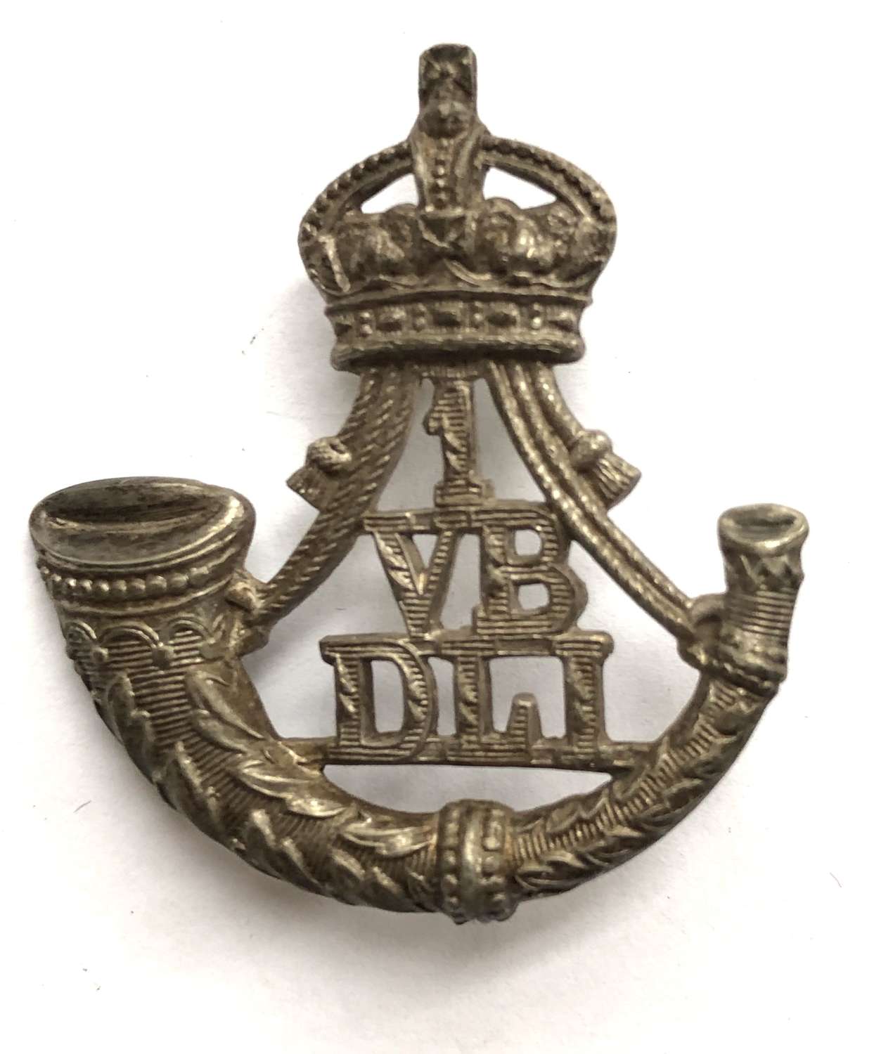 1st VB (Stockton on Tees) Durham Light Infantry cap badge c1901-08