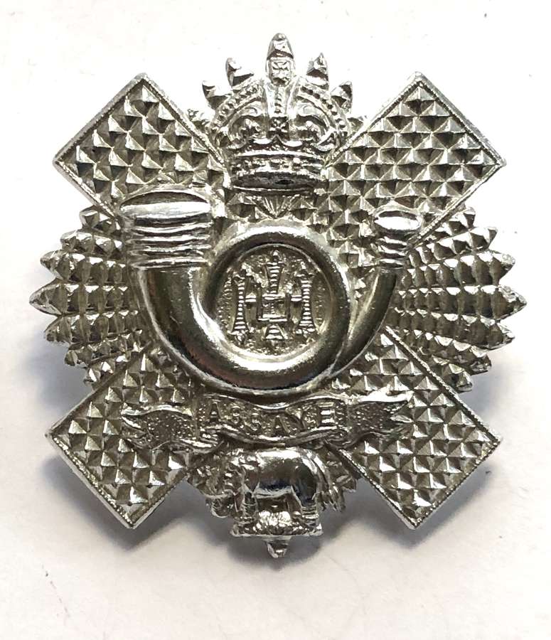 Highland Light Infantry anodised early 1950's HLI glengarry badge