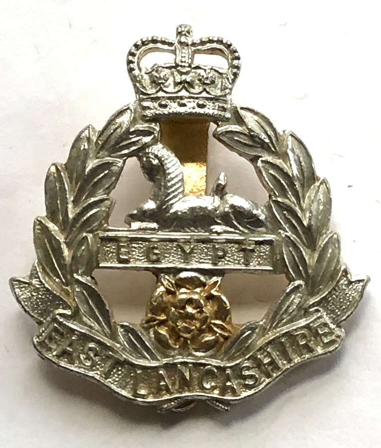 East Lancs Regiment anodised early 1960's cap badge by Smith & Wright