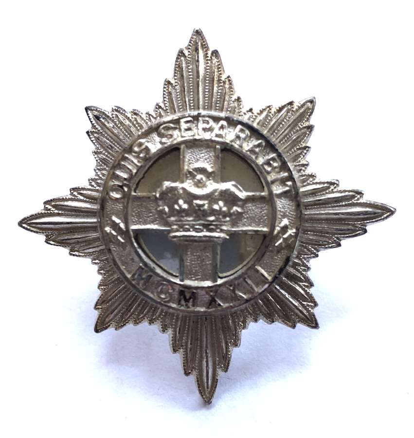 4th/7th Royal Dragoon Guards Officer’s silvered cap badge