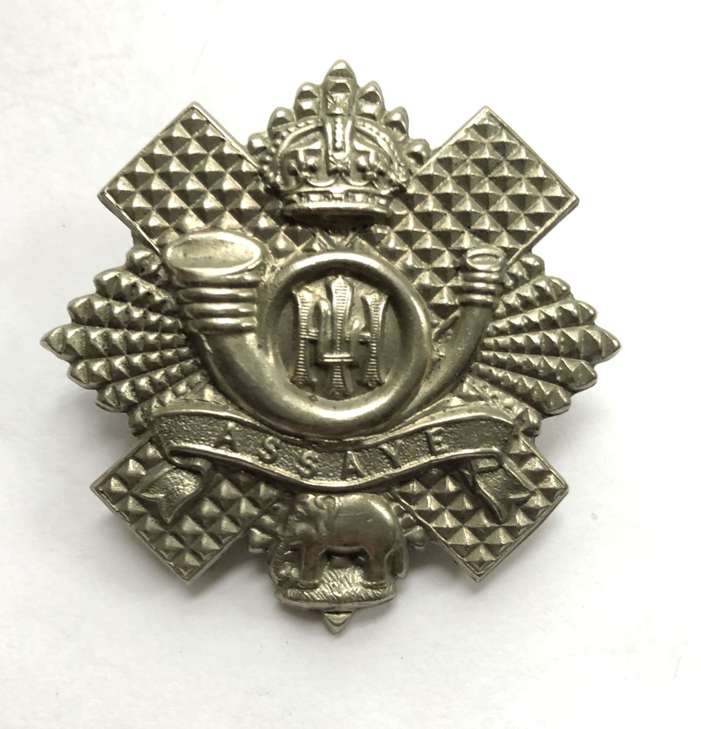 Scottish Highland Light Infantry long scroll HLI glengarry badge