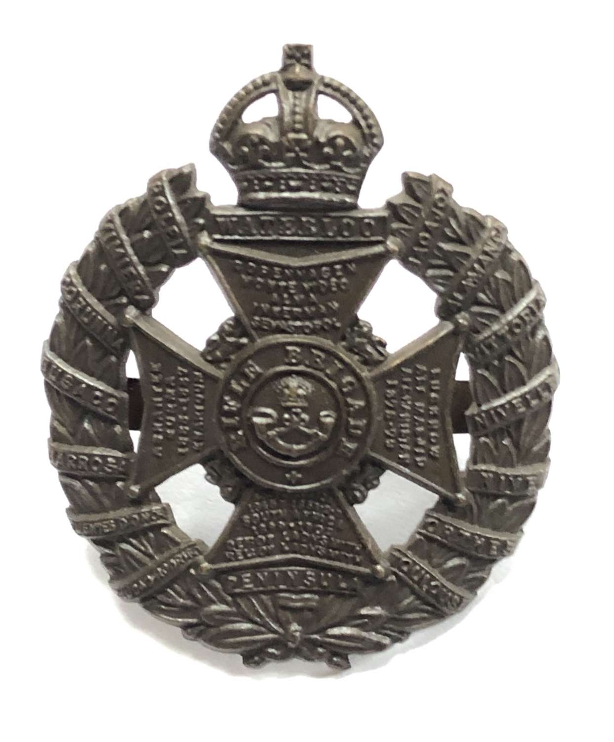 Rifle Brigade WW1 OSD bronze cap badge