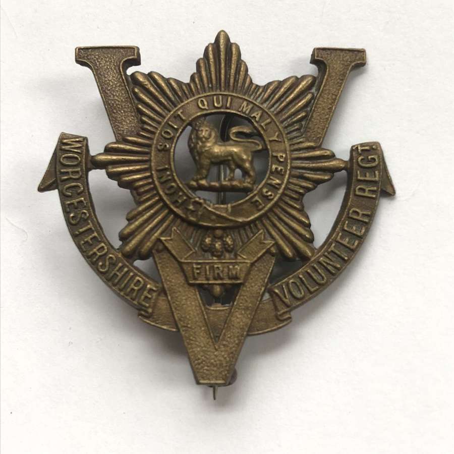Worcestershire Volunteer Regiment WW1 VTC badge by J.R.Gaunt, London