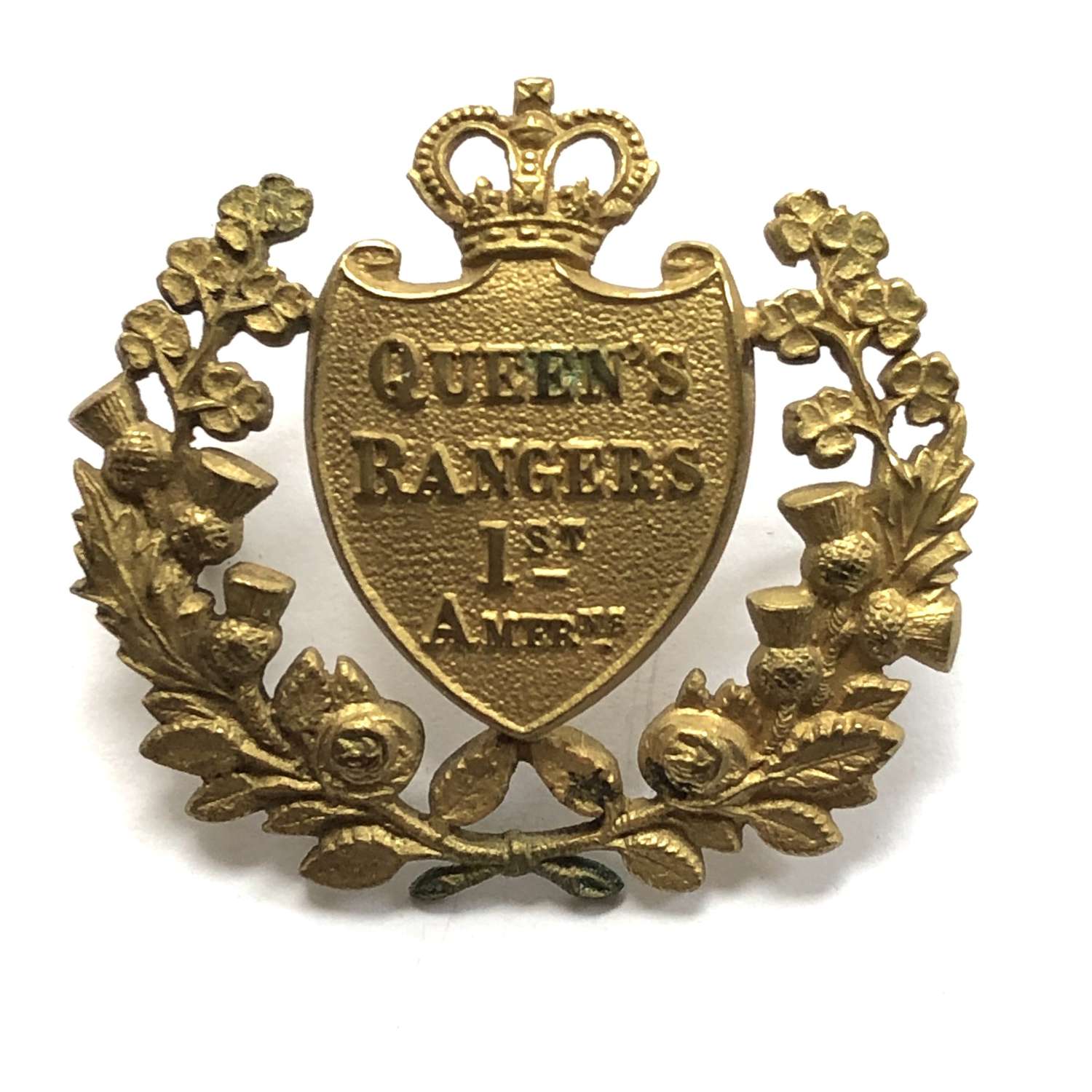 Canadian Queen's Rangers (1st Americans) post 1953 Officer's cap badge