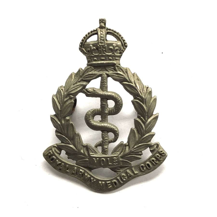 Royal Army Medical Corps Volunteers Edwardian cap badge circa 1901-08