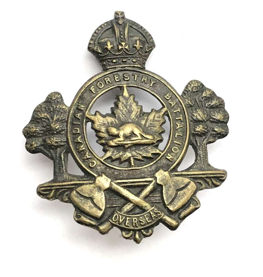 Canadian Forestry Battalion CEF WW1 cap badge