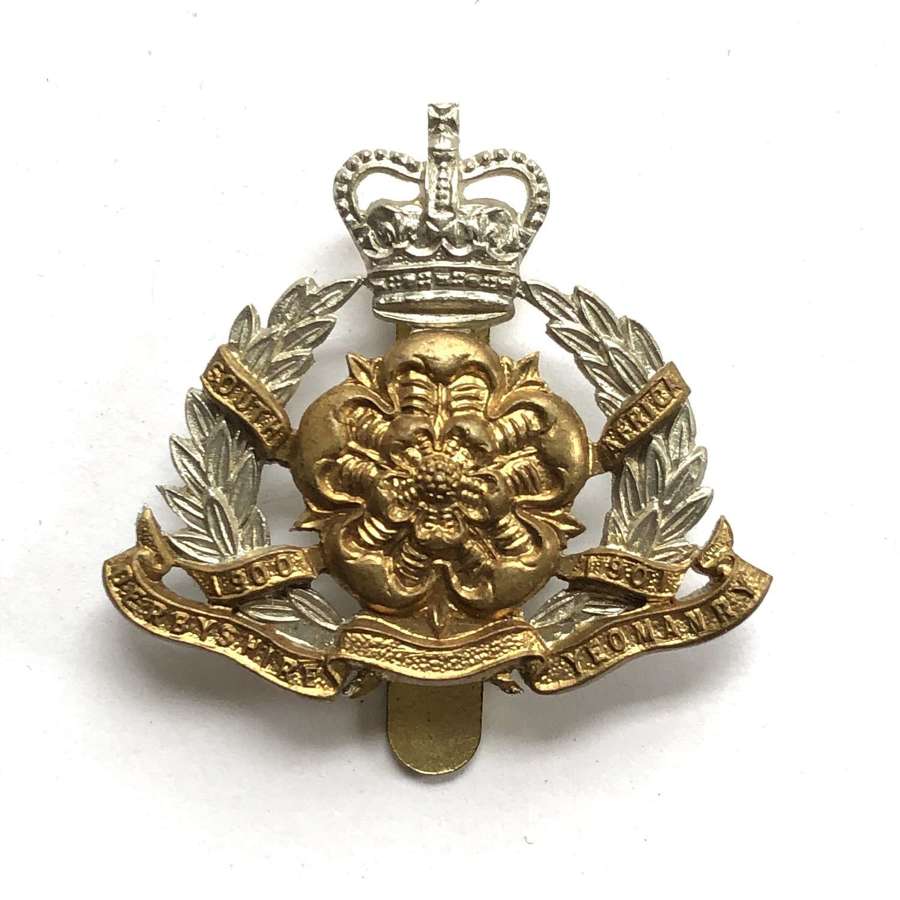 Derbyshire Yeomanry  cap badge circa 1953-57