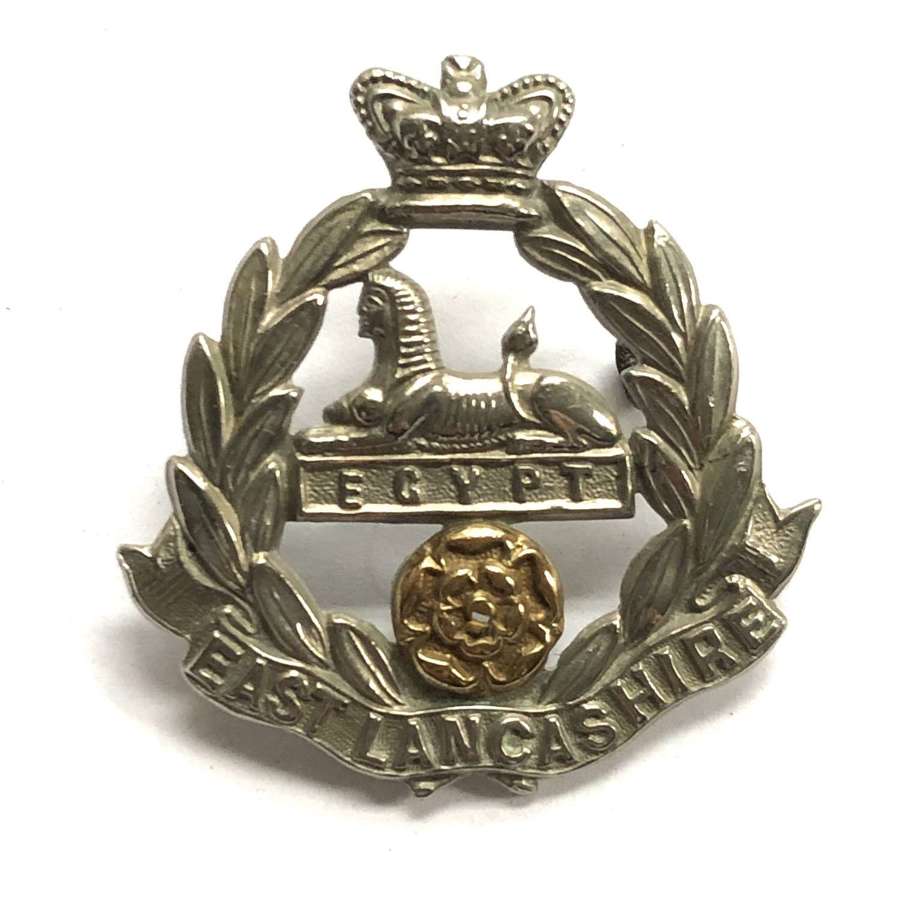 East Lancashire Regiment Victorian cap badge circa 1896-1901