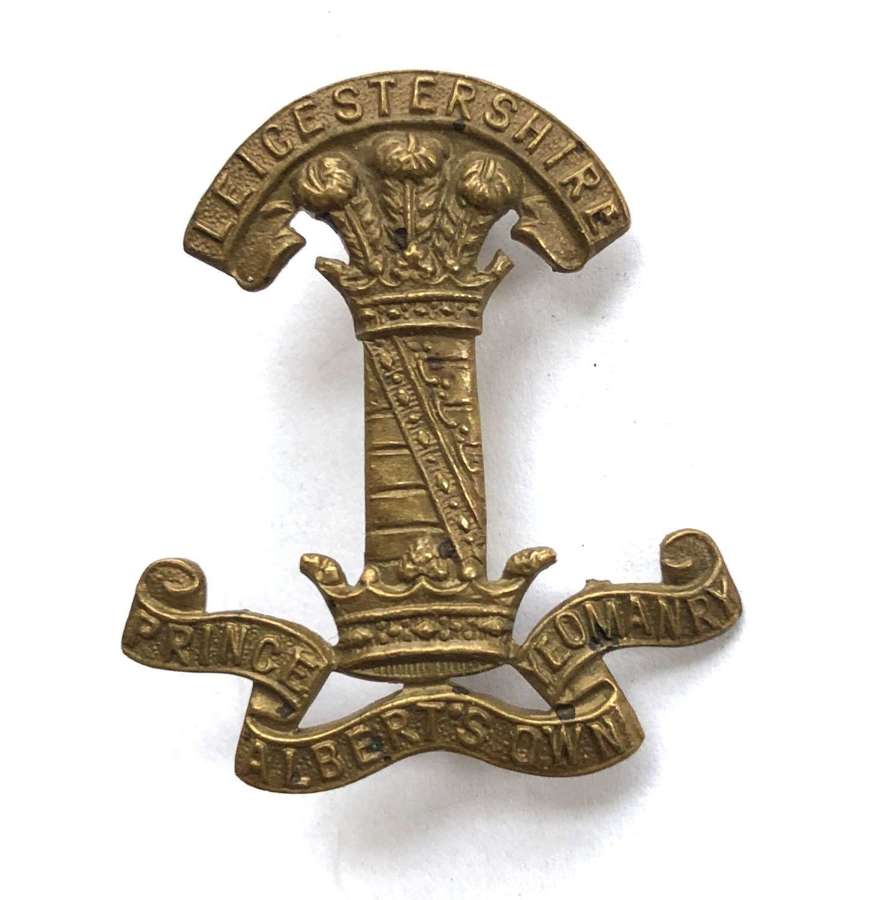 Leicestershire Yeomanry PAO cap badge circa 1916-22