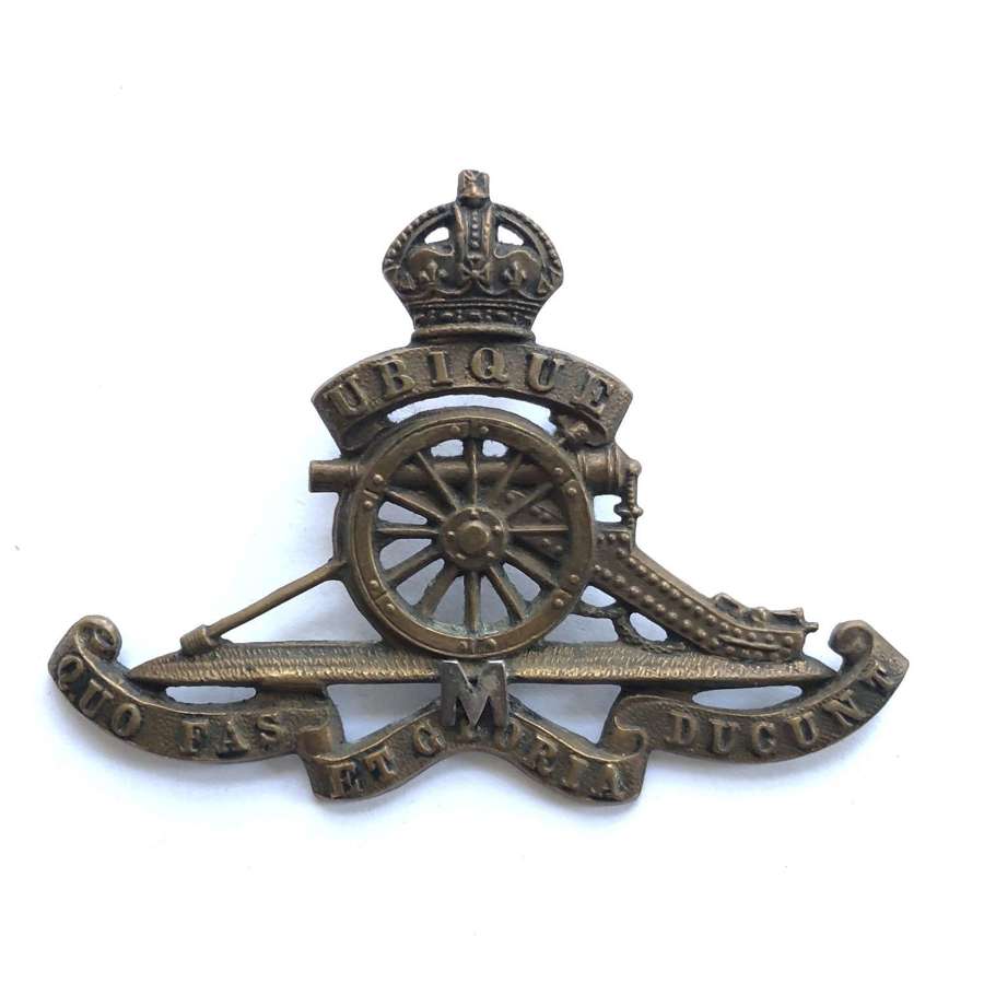 Royal Artillery Militia cap badge circa 1902-08.