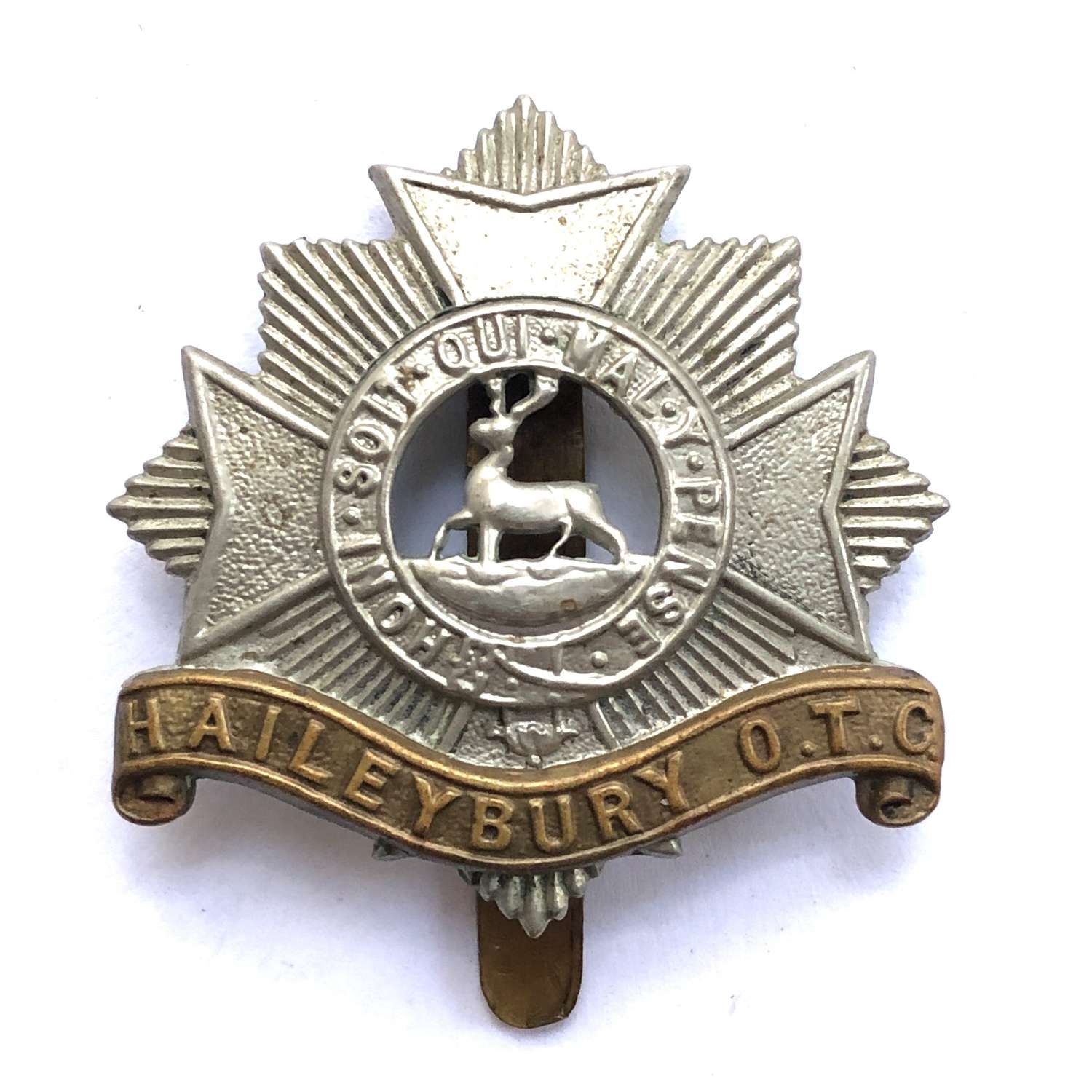 Haileybury OTC pre 1942 cap badge