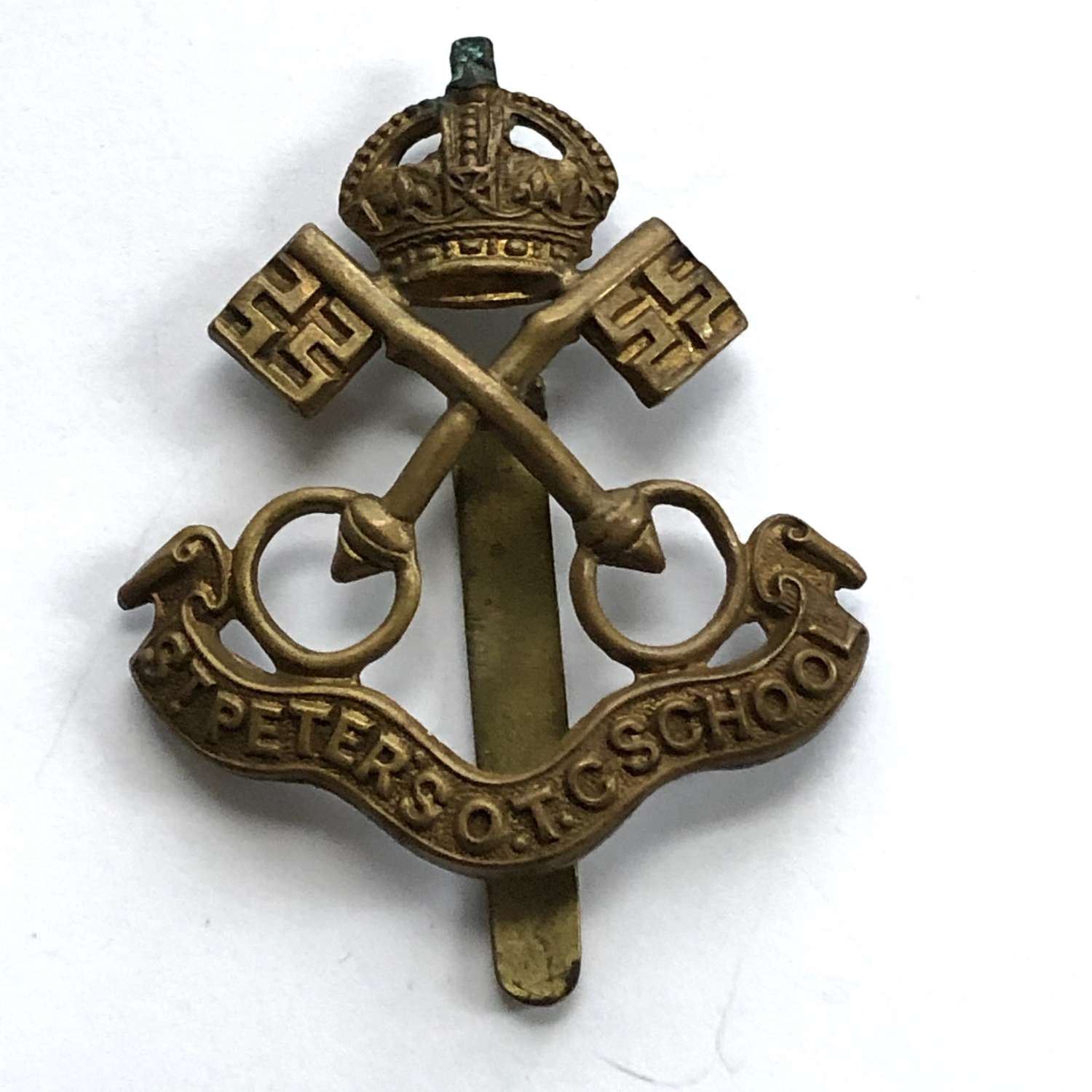 St. Peter's School OTC, York 2nd pattern cap badge