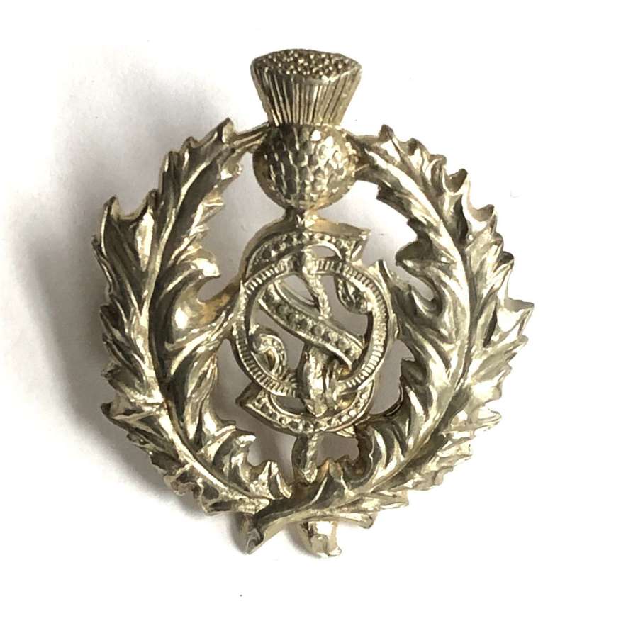 Australian. Queensland Scottish Victorian gengarry badge c1885-96