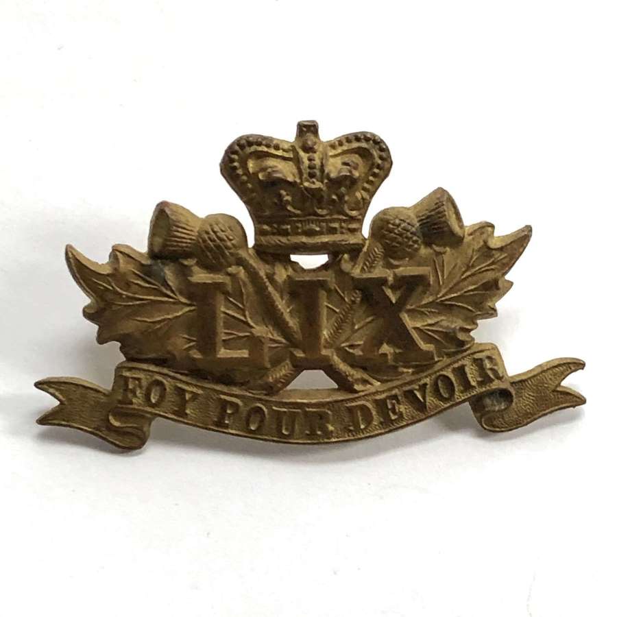 59th Regiment (Stormont & Glengarry) Canadian Militia glengarry badge