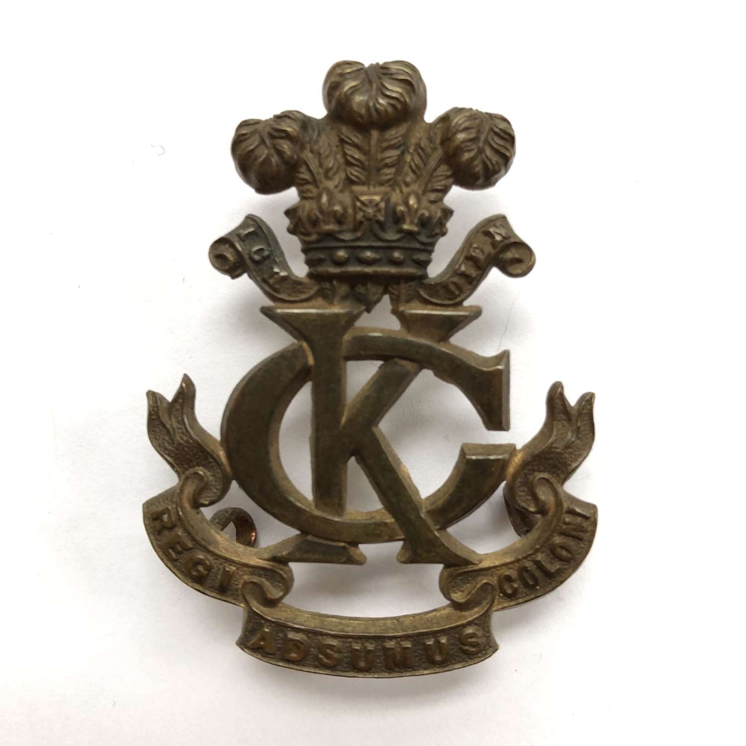 King’s Colonials Boer War slouch hat badge