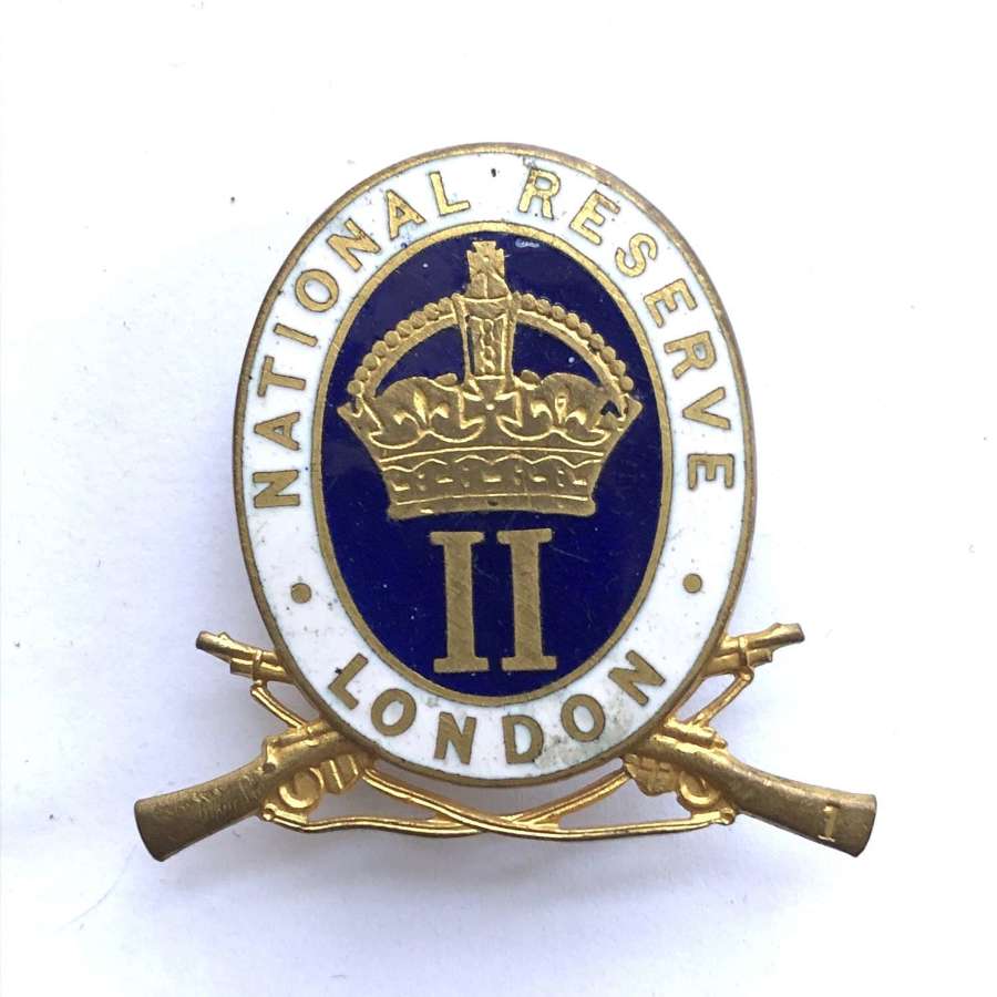 London National Reserve lapel badge by JR Gaunt, London