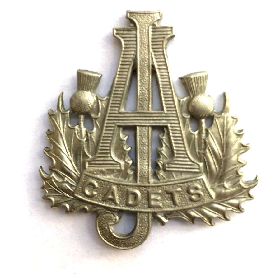 Scottish. Arrol-Johnston Cadet Corps cap badge.