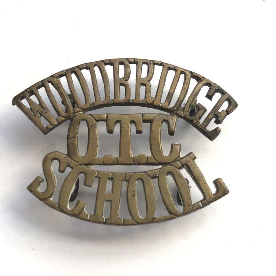 WOODBRIDGE / OTC / SCHOOL Suffolk shoulder title